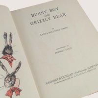 1922 Bunny Boy and Grizzly Bear Laura Rountree Smith Hardcover Book