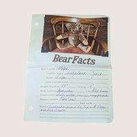 1980s Felpa Handmade Swiss Teddy Bear