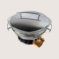 1970s Serv Master 2 Quart Covered Casserole Chafing Dish Warmer Set