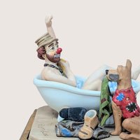 1980s Ron Lee A Hard Day's Bath Sample Figurine
