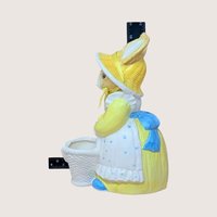 1990s Dept 56 Ceramic Rabbit Planter