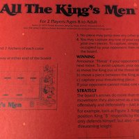 1979 Parker Brothers All The Kings Men Game