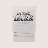 1989 Parker Brothers In The Dark Marble Game