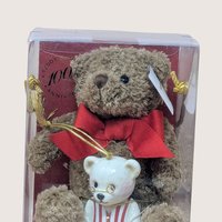 2002 Lenox American Bears Plush and Porcelain Anniversary Set