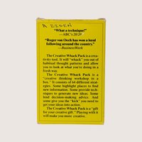 1992 Creative Whack Pack Card Deck Roger Von Oech 