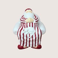 1990s Dept 56 Winter Silhouettes Cat Nap Santa Figurine
