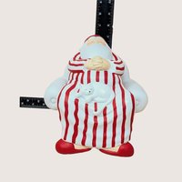 1990s Dept 56 Winter Silhouettes Cat Nap Santa Figurine