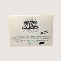 1988 Dept 56 Variety Store and Barber Shop Christmas in the City Series