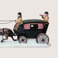 1990 Dept 56 Heritage Village Dover Coach Porcelain Figurine