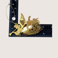 1999 Danbury Mint 23kt Gold Plated Millennium Angel Ornament