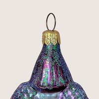 1990s Christopher Radko Blown Glass Church Ornament