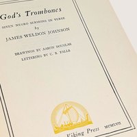 1955 The Viking Press God's Trombones James Weldon Johnson Hardcover Book