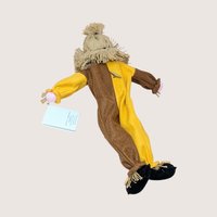 1990s Judy Hunter Scarecrow Musical Shelf Sitter
