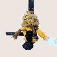 1990s Judy Hunter Scarecrow Musical Shelf Sitter