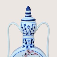 1970s Chinese Porcelain Moon Flask Vase