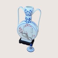 1970s Chinese Porcelain Moon Flask Vase
