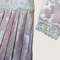 1980s Scott McClintock Pink Satin Jacquard Dress