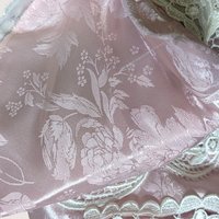 1980s Scott McClintock Pink Satin Jacquard Dress