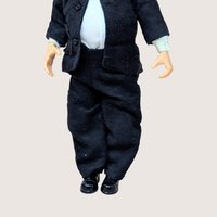 1970s Larry Harmon Oliver Hardy Jointed Action Figure