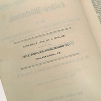 1870 Tafel Pronouncing English German Antique Pocket Dictionary Hardcover