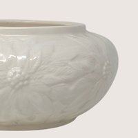 1990s Studio Pottery Ceramic Floral Planter Bowl