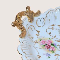 1950s Arnart Floral Rococo Decorative Dish