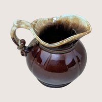 1970s McCoy Brown Drip Creamer Pitcher