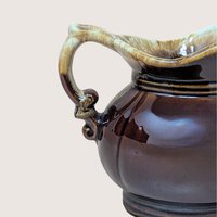1970s McCoy Brown Drip Creamer Pitcher