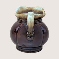 1970s McCoy Brown Drip Creamer Pitcher