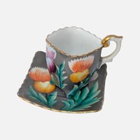 1940s Trimont Occupied Japan Demitasse Cup and Saucer Set