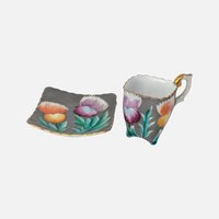 1940s Trimont Occupied Japan Demitasse Cup and Saucer Set