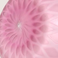 Vintage Murano Art Glass Vase Pink Diamond Quilt
