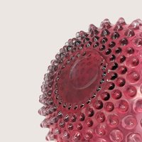 Victorian Cranberry Hobnail Glass Pitcher