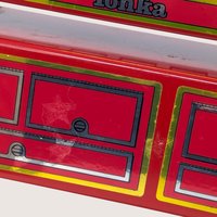 Vintage Tonka Red Hook And Ladder Firetruck Set Semi Fire Engine
