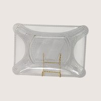 1890s Clear Pressed Glass Bread Plate