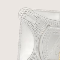 1890s Clear Pressed Glass Bread Plate
