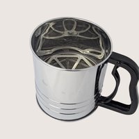 1970s Stainless Steel Flour Sifter Set Kitchen Decor