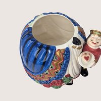 1990s Fitz and Floyd Ceramic Cookie Jar Queen of Hearts