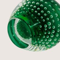 1960s Holmegaard Orchid Per Lutken Green Bubble Base Glass Vase
