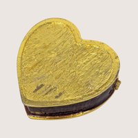 1990s Heart Enameled Floral Trinket Box 