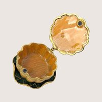 1990s Enameled Frog Violin Whimsical Trinket Box