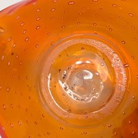 1960s Murano Glass Amberina Orange Ashtray