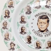 1960s US Presidents Plate John F Kennedy Ceramic Collector Plate