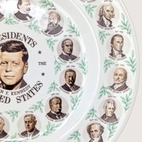 1960s US Presidents Plate John F Kennedy Ceramic Collector Plate