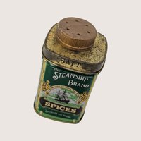 1920s Steamship Brand Stewart and Young Glasgow Spices Tin
