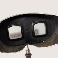Early 1900s Wooden and Metal Stereoscope Viewer Antique Keystone Style