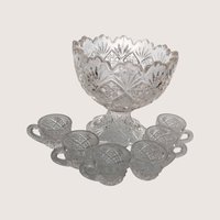 1950s Westmoreland Thumbelina Mini Punch Bowl Set
