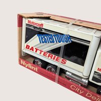 1980s Nylint Ford Motorcraft Batteries City Delivery Steel Box Truck