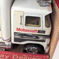 1980s Nylint Ford Motorcraft Batteries City Delivery Steel Box Truck