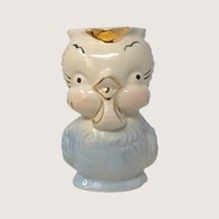 1940s Shawnee Pottery Ceramic Owl Creamer Pitcher Pair